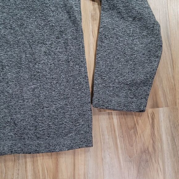 🔺️Eddie Bauer Gray Fleece 1/4 Zip Long Sleeve Sweatshirt Large - Picture 6 of 8